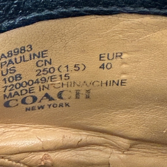 Coach Black Leather Ankle Boots - Picture 5 of 5